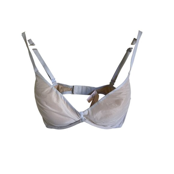 Victoria's Secret Underwire Plunge Bra 34C Dusty Blue - Picture 2 of 8